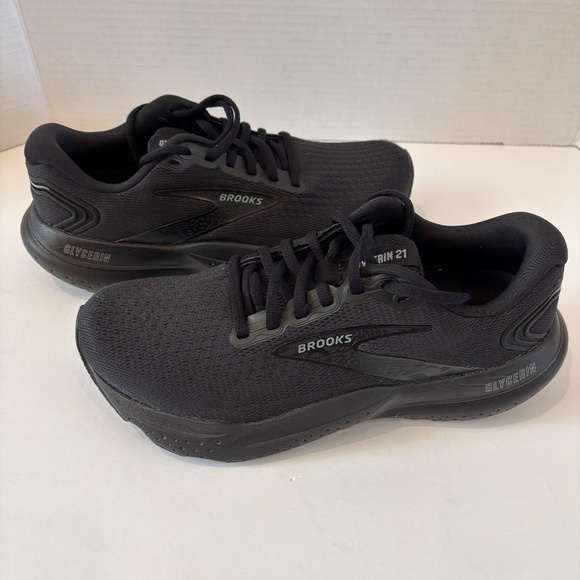 EUC Brooks Women's Glycerin 21 Black Ebony SZ 8.5 Running Shoe Sneaker - Picture 10 of 13